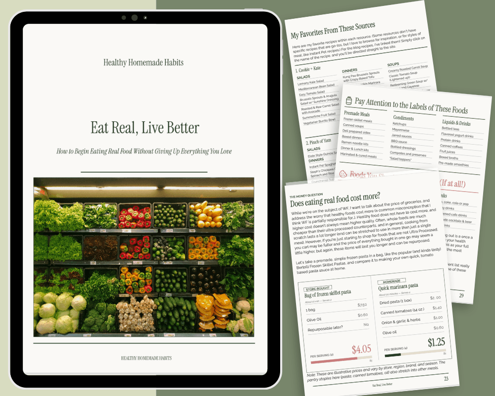 eat real live better snapshot example