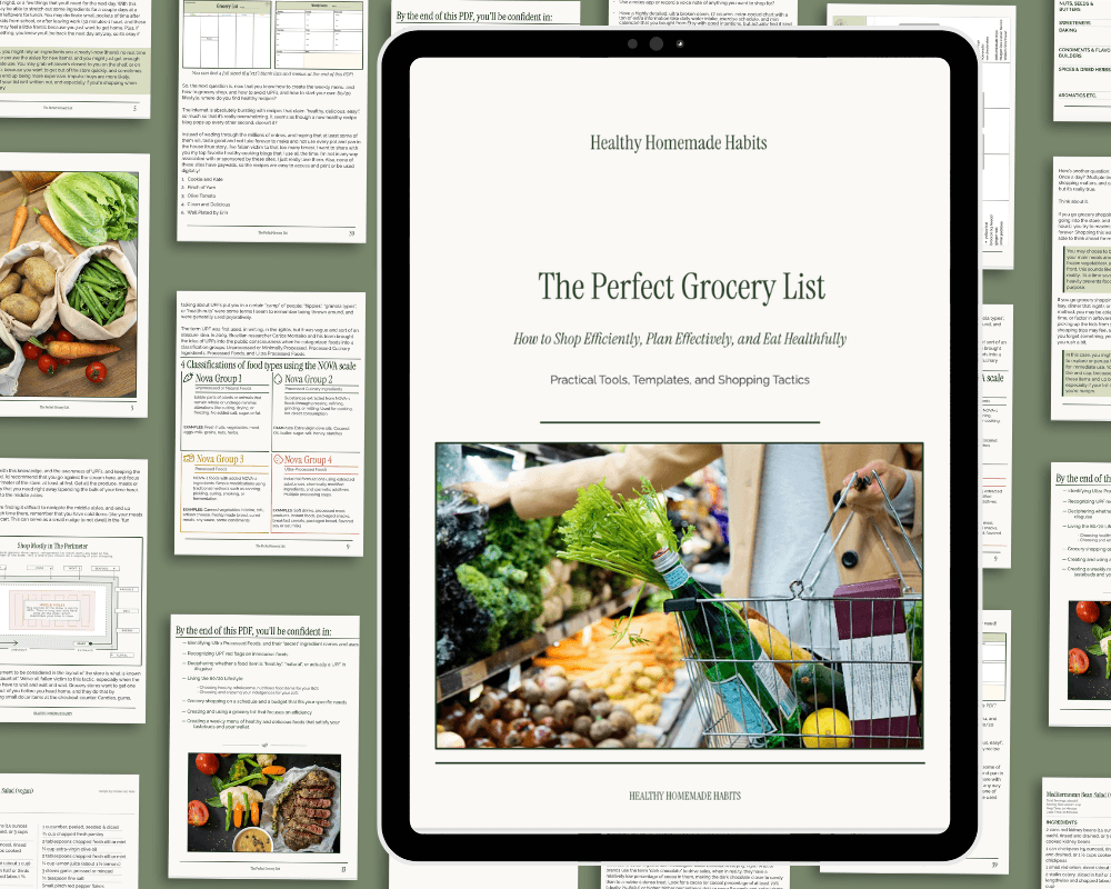 The Perfect Grocery List product mockup